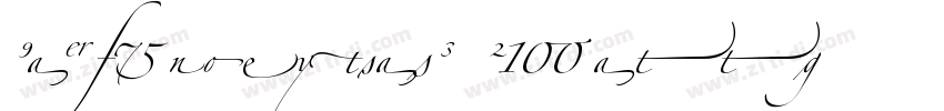 ZapfinoExtraLT Small字体转换